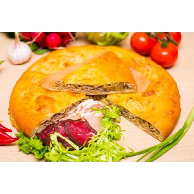 Осетинский пирог с капустой и мясом